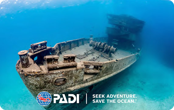 PADI アニバーサリーカード(沈船)